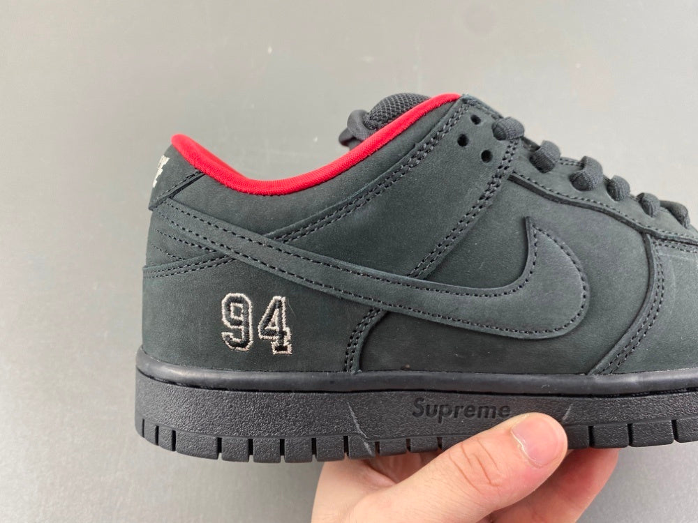 Supreme x Nike SB Dunk Low “Black/Red”